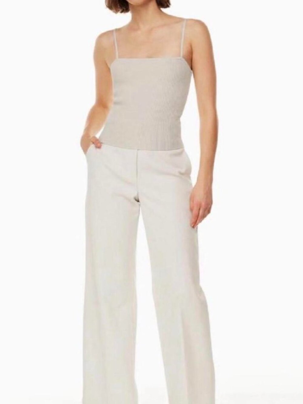 Aritzia Babaton Ribbed Top - Picture 2 of 4